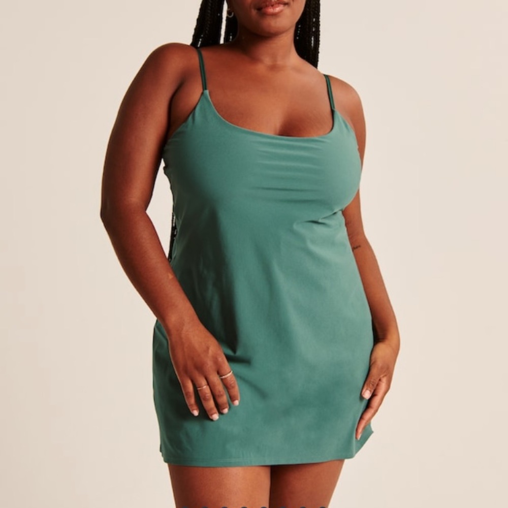 Abercrombie Traveler Mini Dress in Dark Green